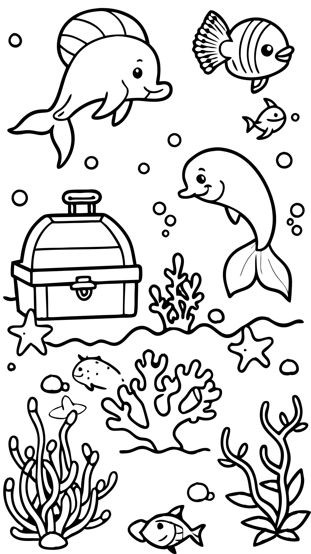 imprimable sous les pages à colorier de mer